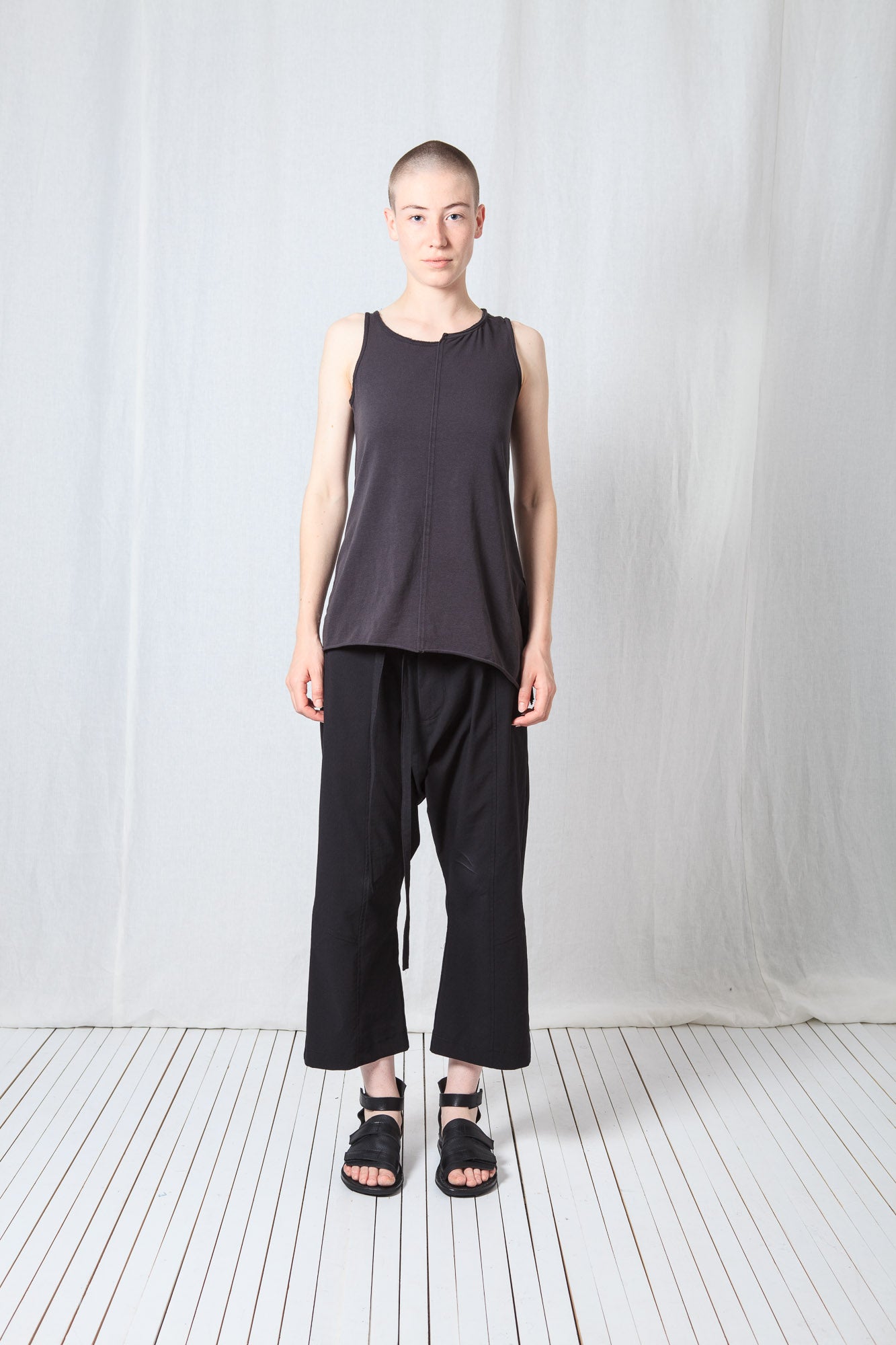 Asymmetric Tank-Top_Cotton Jersey