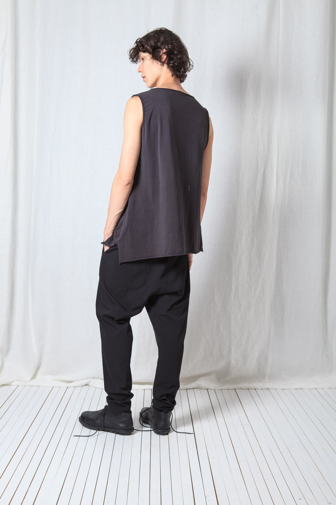 Asymmetric Tank-Top_Cotton Jersey