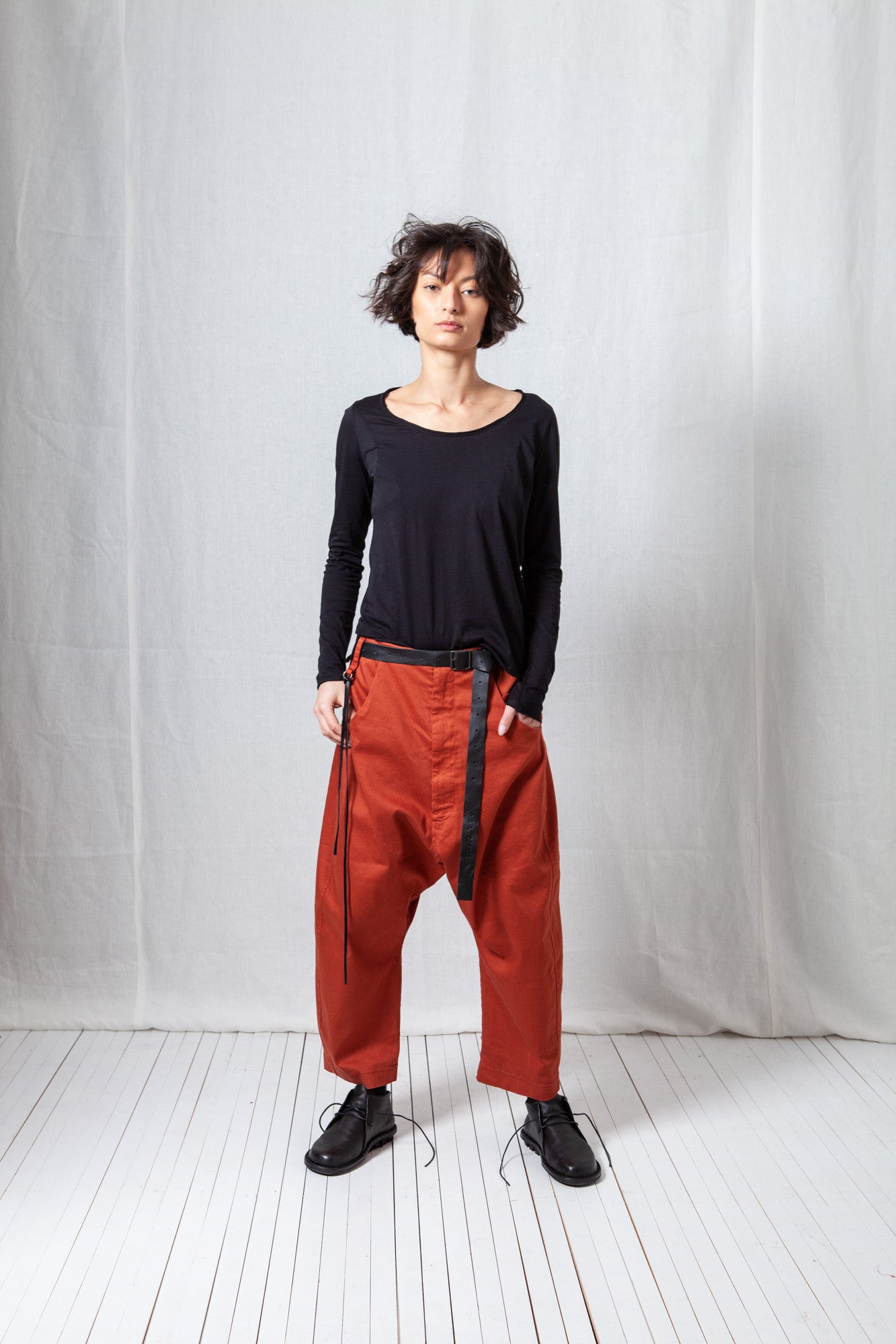 Balloon Fit Trousers_Super Denim Stretch