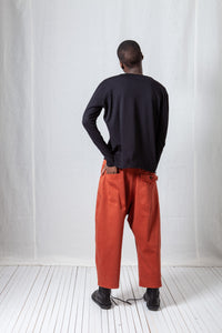 Balloon Fit Trousers_Super Denim Stretch