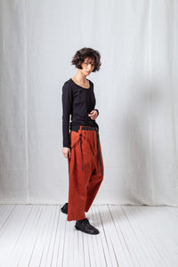 Balloon Fit Trousers_Super Denim Stretch