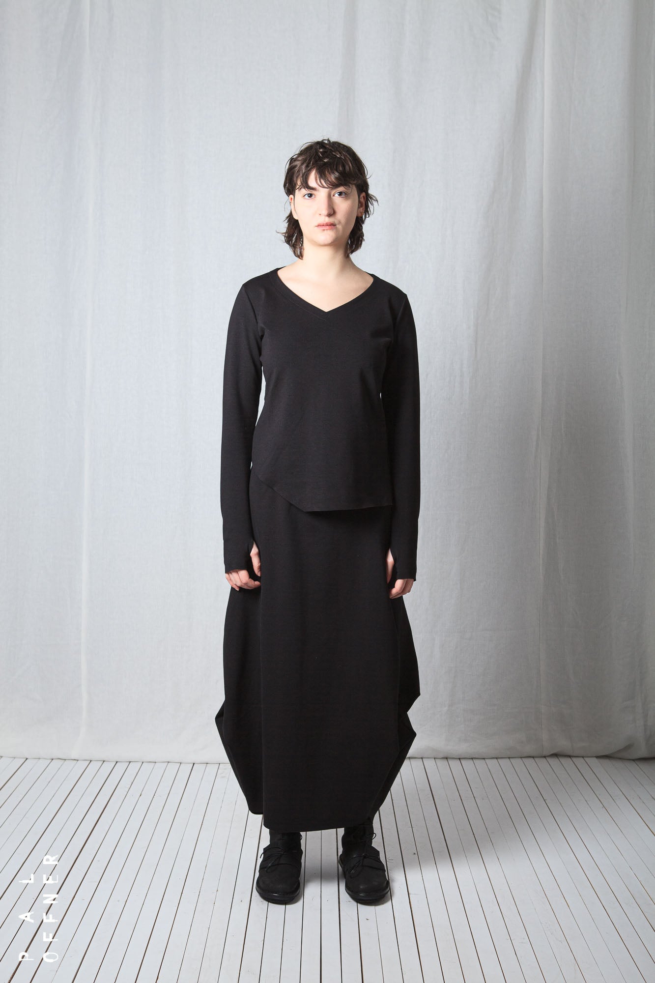 Balloon Skirt_Luxury Bi-Stretch Tricot