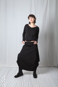 Balloon Skirt_Luxury Bi-Stretch Tricot