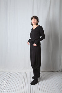 Balloon Skirt_Luxury Bi-Stretch Tricot