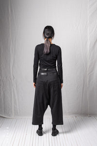 Big Double Belted Trousers_Soft Tencel Stretch