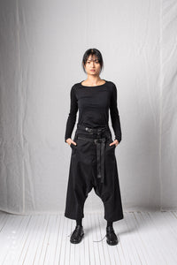 Big Double Belted Trousers_Soft Tencel Stretch