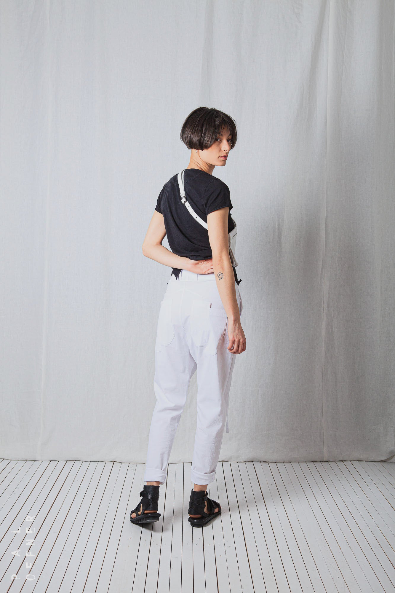 Bit Low Trousers_Light Techno Cotton