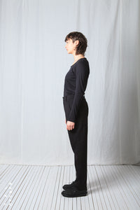 Bit Low Trousers_Luxury Bi-Stretch Tricot