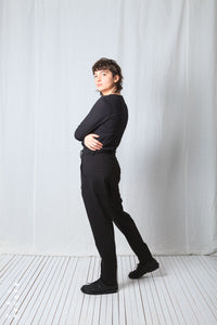 Bit Low Trousers_Luxury Bi-Stretch Tricot