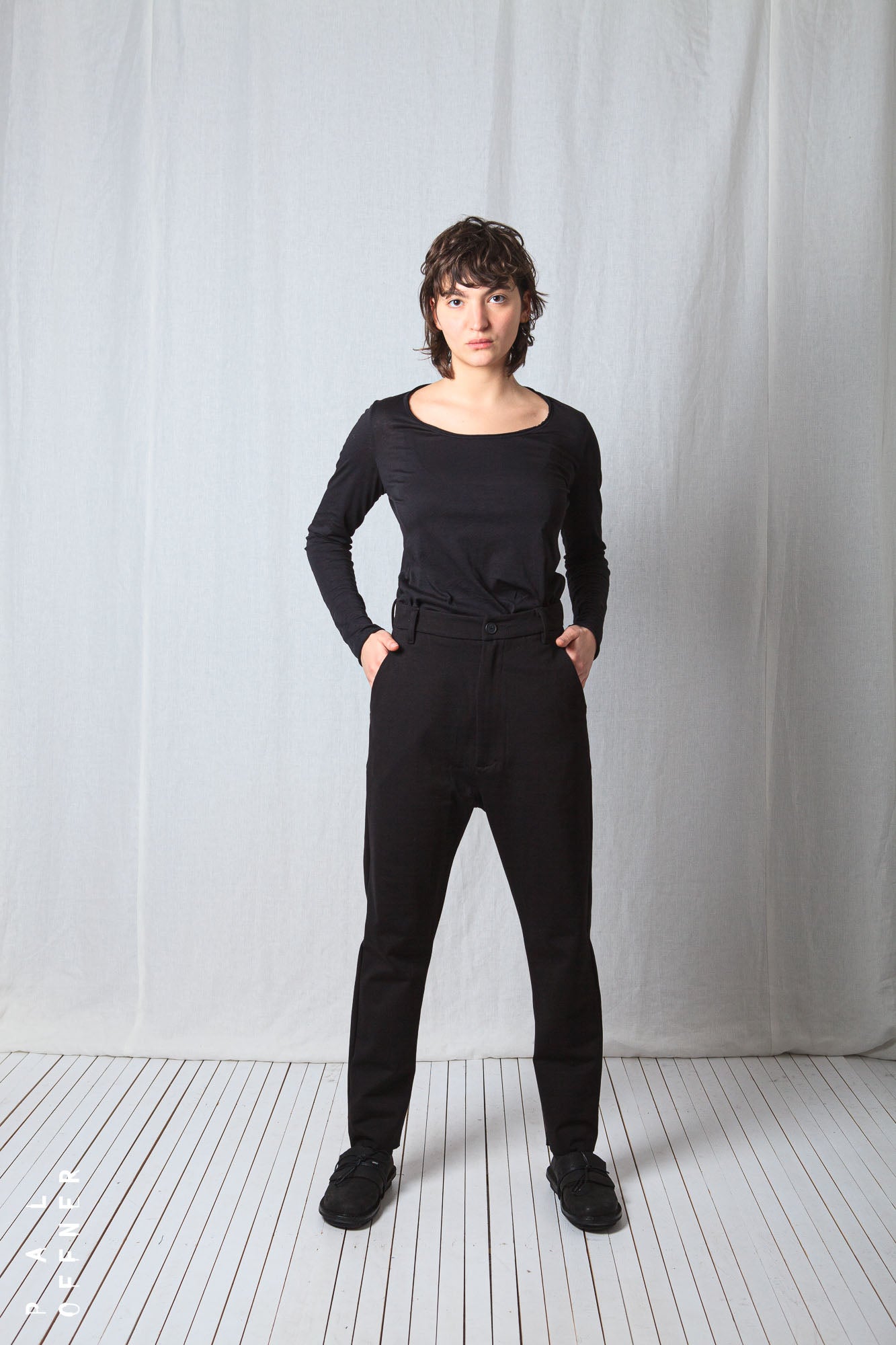 Bit Low Trousers_Luxury Bi-Stretch Tricot