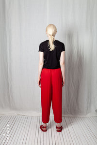 Casual Pull-On Trousers_Crêpe Georgette