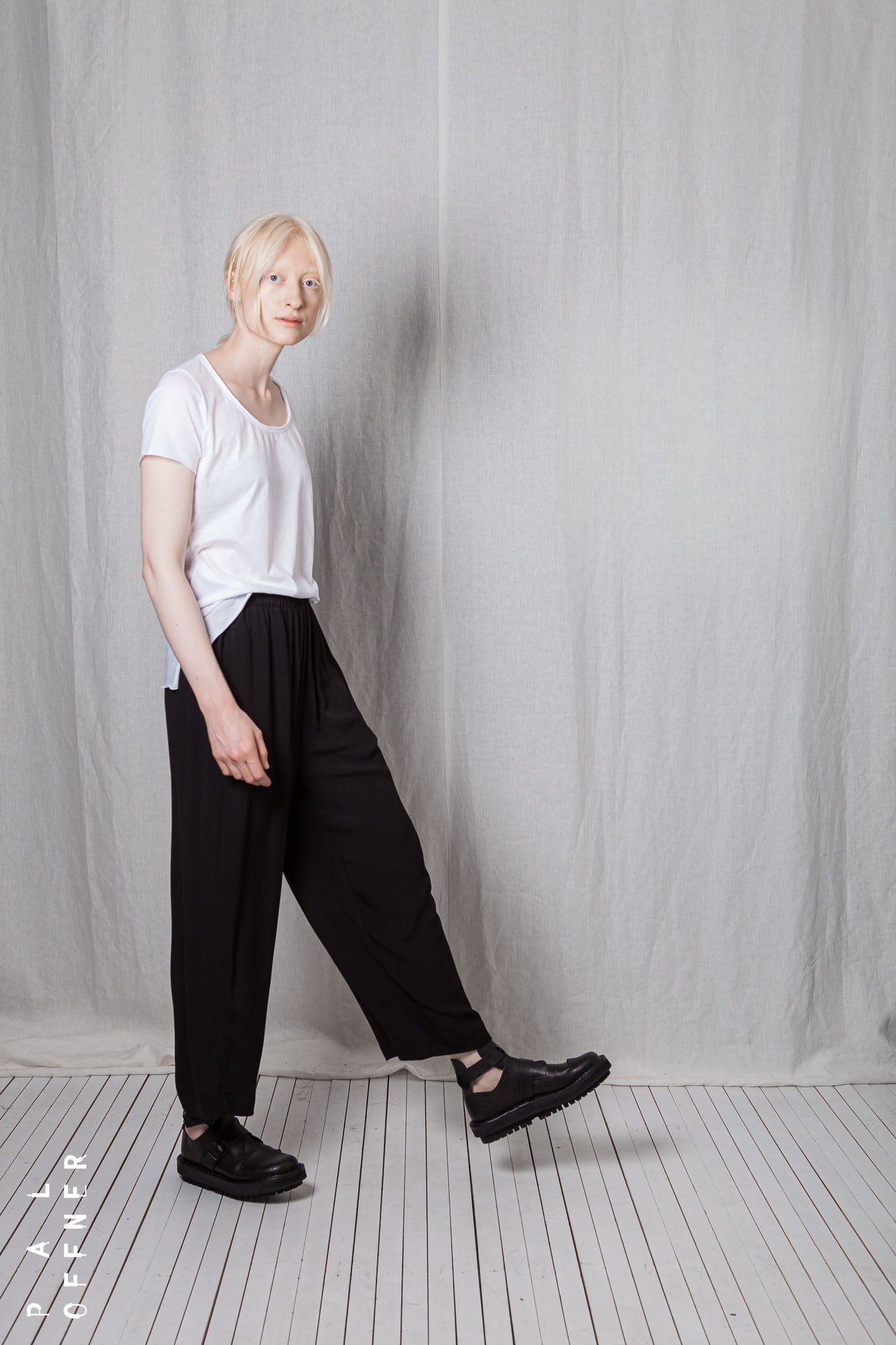 Casual Pull-On Trousers_Crêpe Georgette