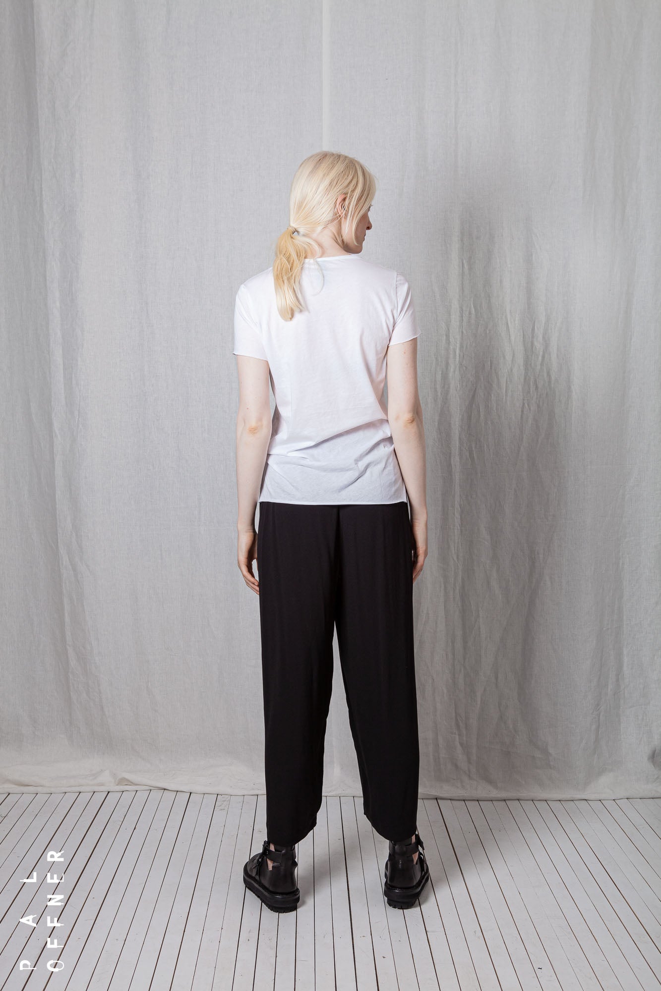 Casual Pull-On Trousers_Crêpe Georgette