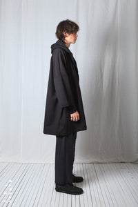 Clean Oversize Coat_Luxury Bi-Stretch Tricot