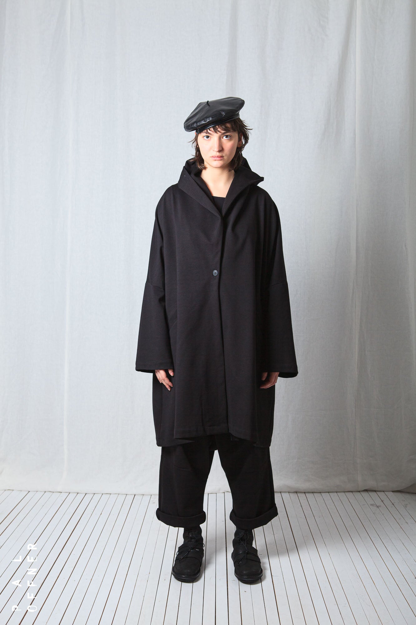 Clean Oversize Coat_Luxury Bi-Stretch Tricot