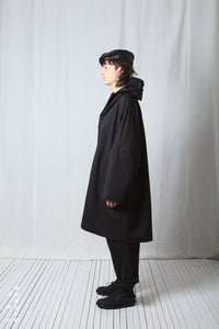 Clean Oversize Coat_Luxury Bi-Stretch Tricot