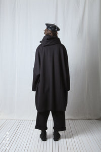 Clean Oversize Coat_Luxury Bi-Stretch Tricot