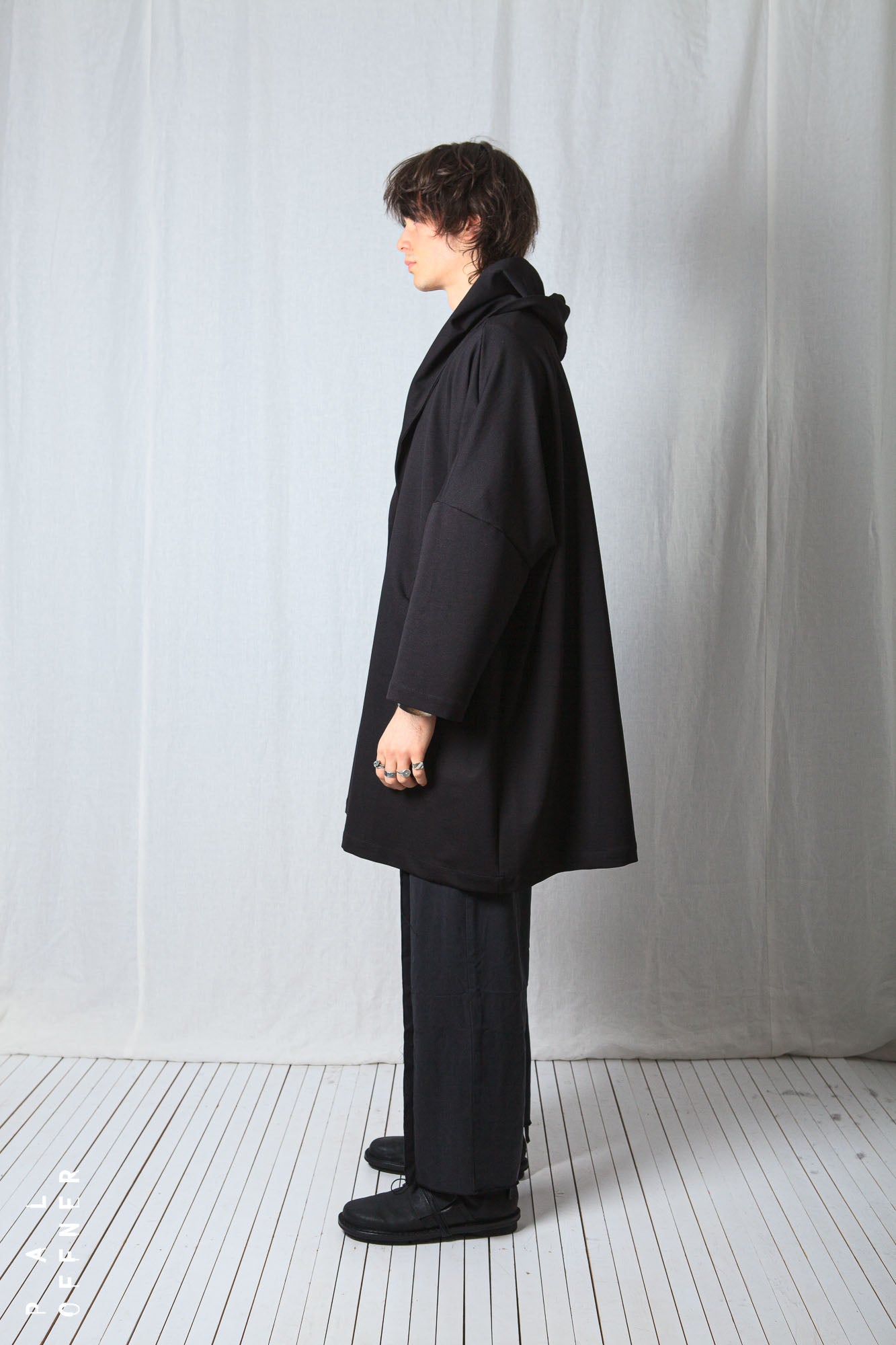 Clean Oversize Coat_Luxury Bi-Stretch Tricot