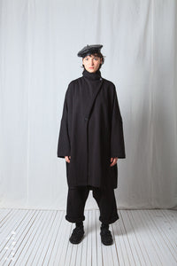 Clean Oversize Coat_Luxury Bi-Stretch Tricot