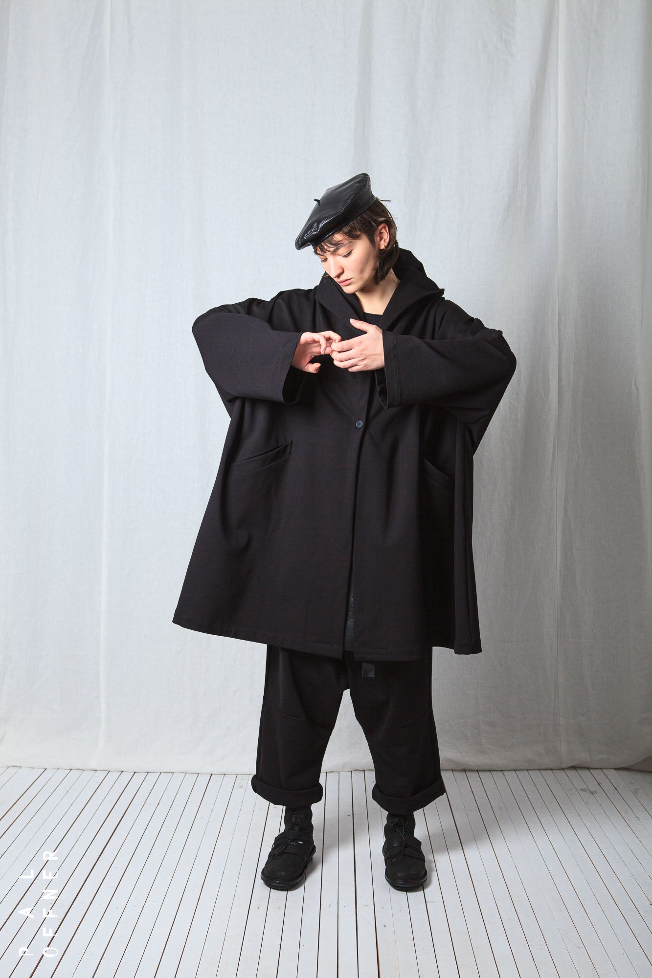 Clean Oversize Coat_Luxury Bi-Stretch Tricot