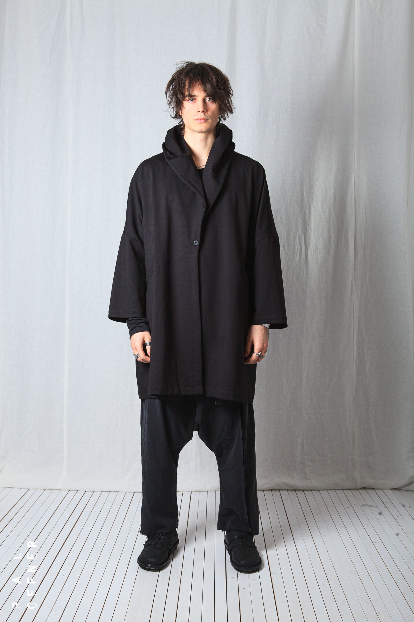 Clean Oversize Coat_Luxury Bi-Stretch Tricot