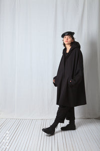 Clean Oversize Coat_Luxury Bi-Stretch Tricot