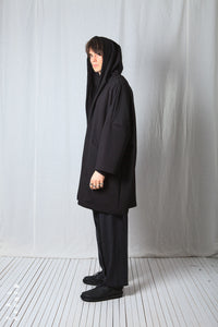 Clean Oversize Coat_Luxury Bi-Stretch Tricot