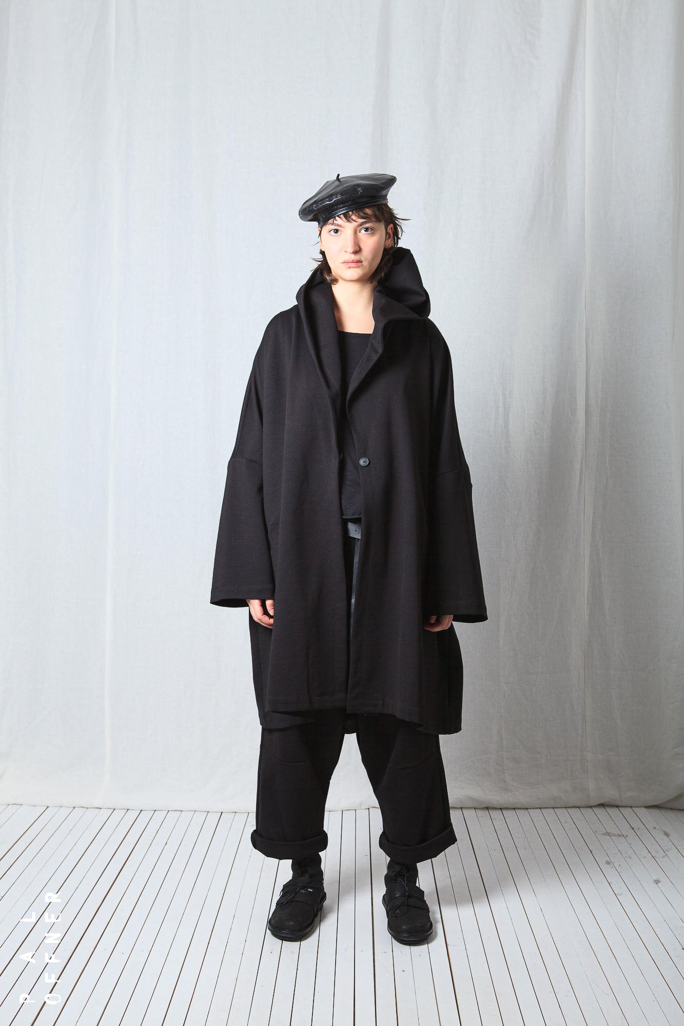 Clean Oversize Coat_Luxury Bi-Stretch Tricot