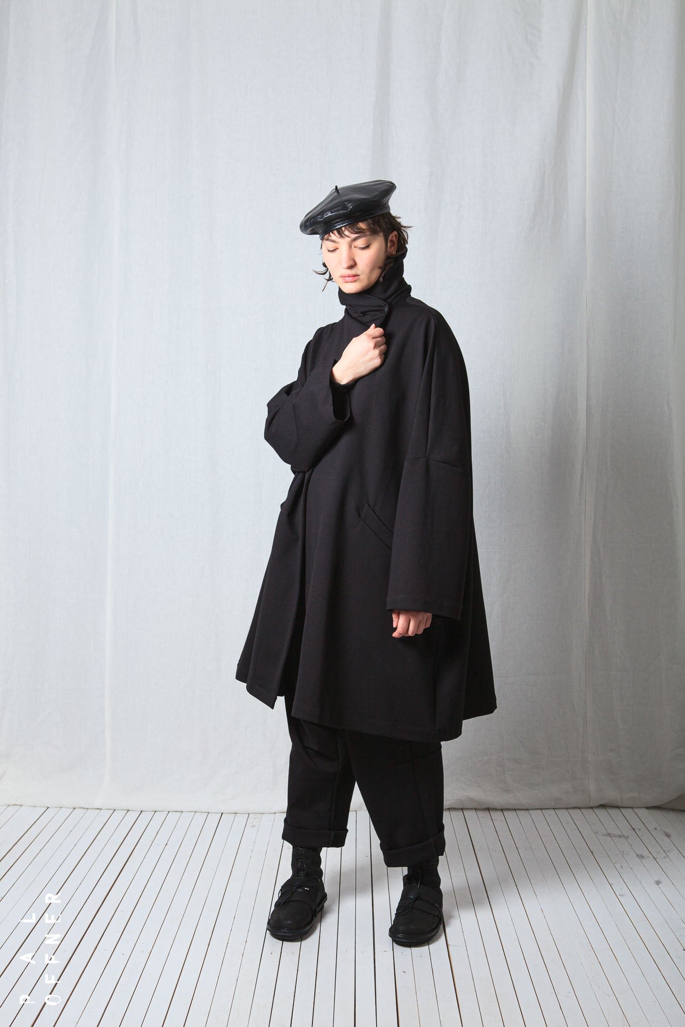 Clean Oversize Coat_Luxury Bi-Stretch Tricot