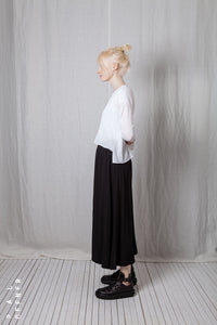 Cropped Pullover_Light Linen Cotton Knit