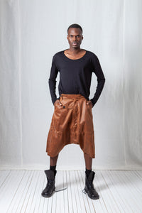 Cropped Trousers_Vegan Leather