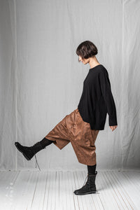 Cropped Trousers_Vegan Leather