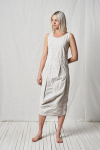 Deconstructed Balloon Dress_Cotton Jersey + Poplin