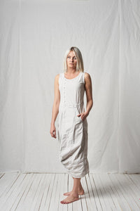 Deconstructed Balloon Dress_Cotton Jersey + Poplin