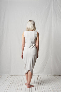 Deconstructed Balloon Dress_Cotton Jersey + Poplin