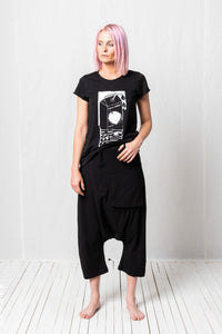 Deconstructed Low Crotch Trousers_Soft Stretch