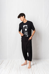 Deconstructed Low Crotch Trousers_Soft Stretch