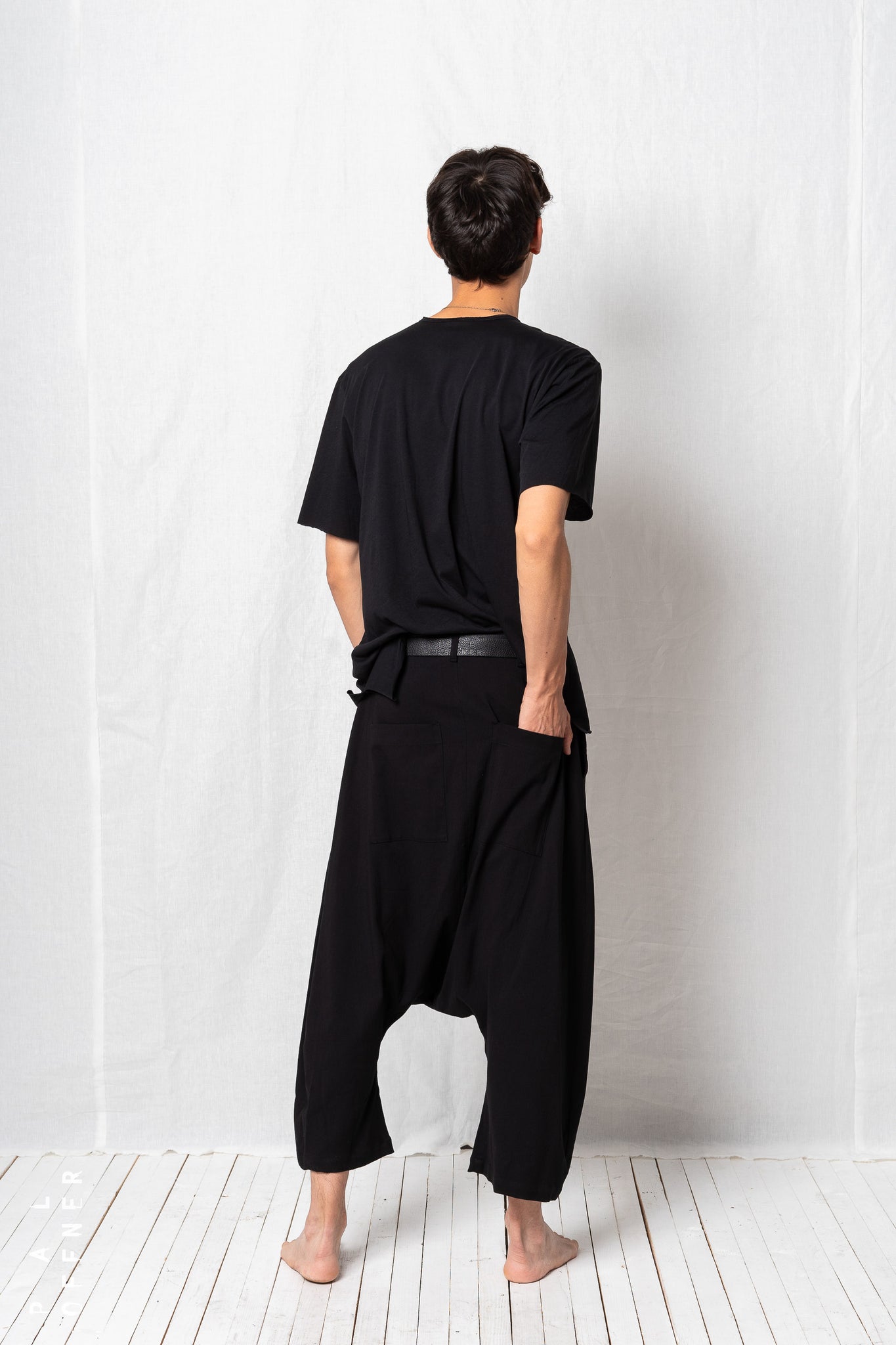 Deconstructed Low Crotch Trousers_Soft Stretch