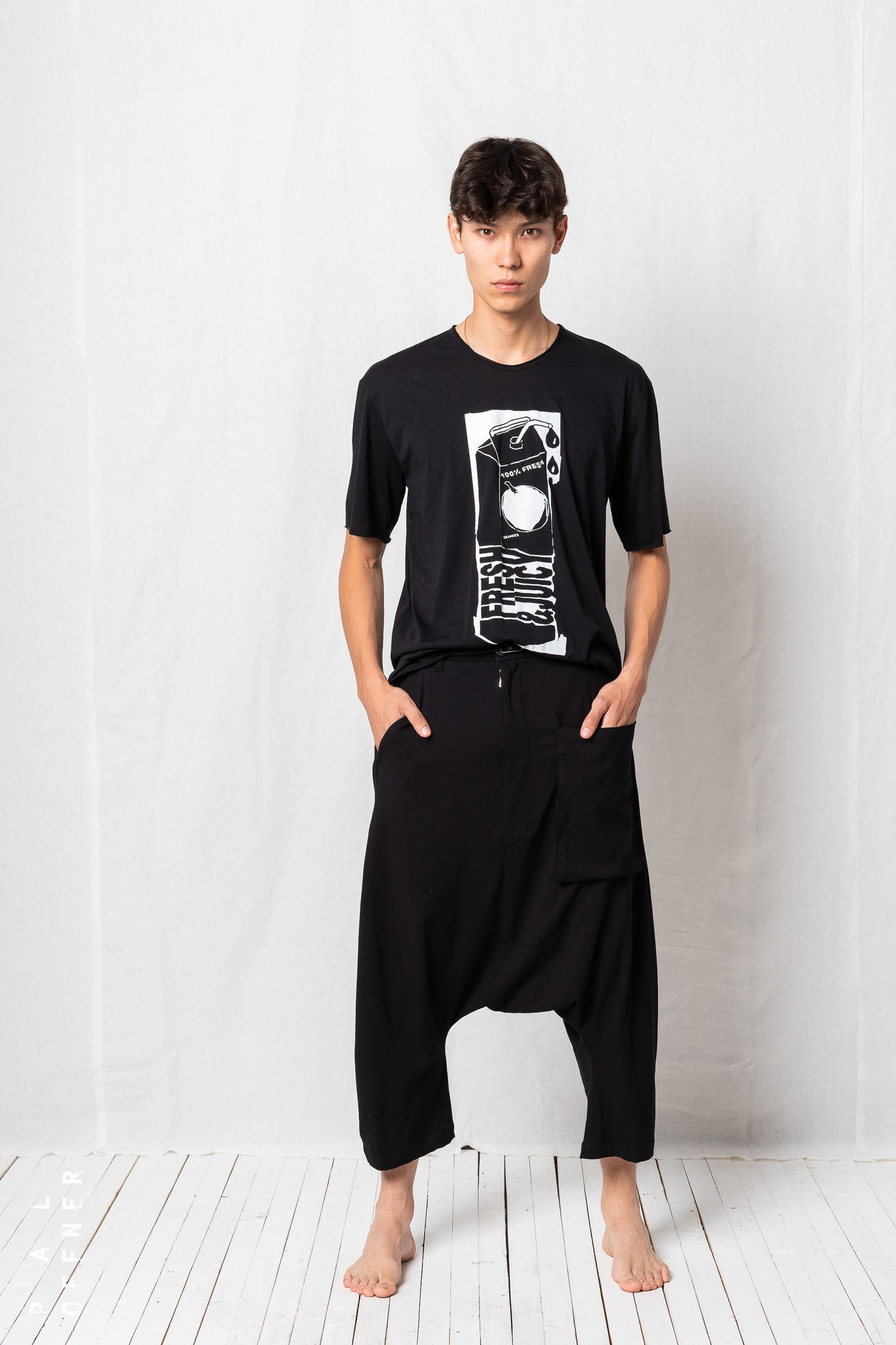 Deconstructed Low Crotch Trousers_Soft Stretch
