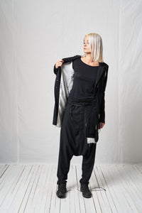 Deconstructed Pinguin Coat_Viscose Wool Mix