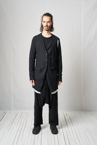 Deconstructed Pinguin Coat_Viscose Wool Mix