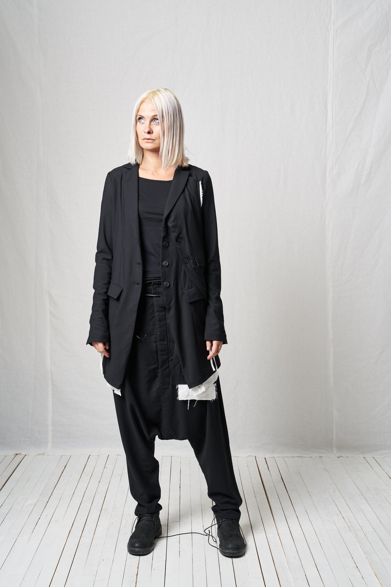 Deconstructed Pinguin Coat_Viscose Wool Mix