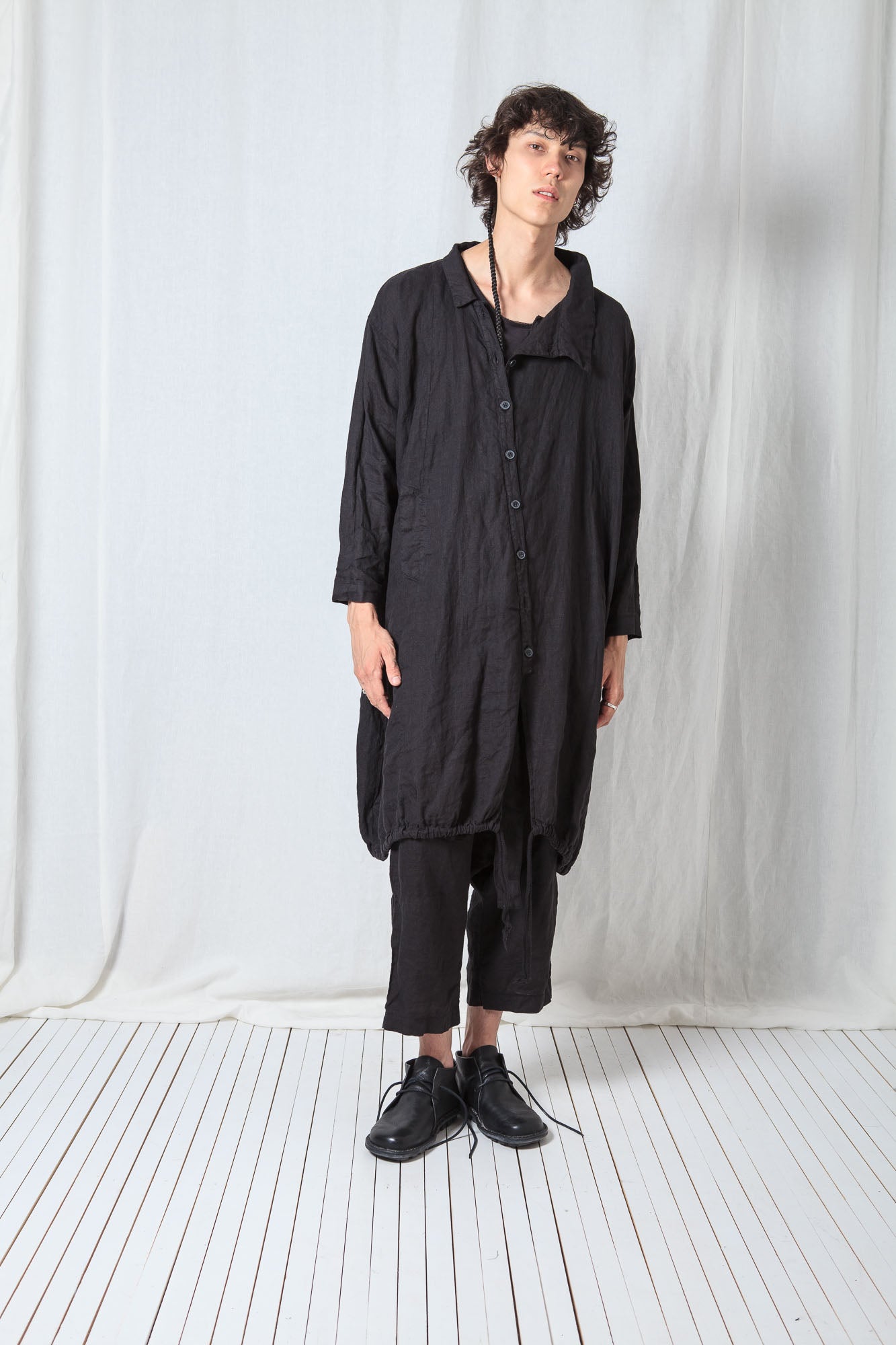 Distorted Oversize Coat_Linen