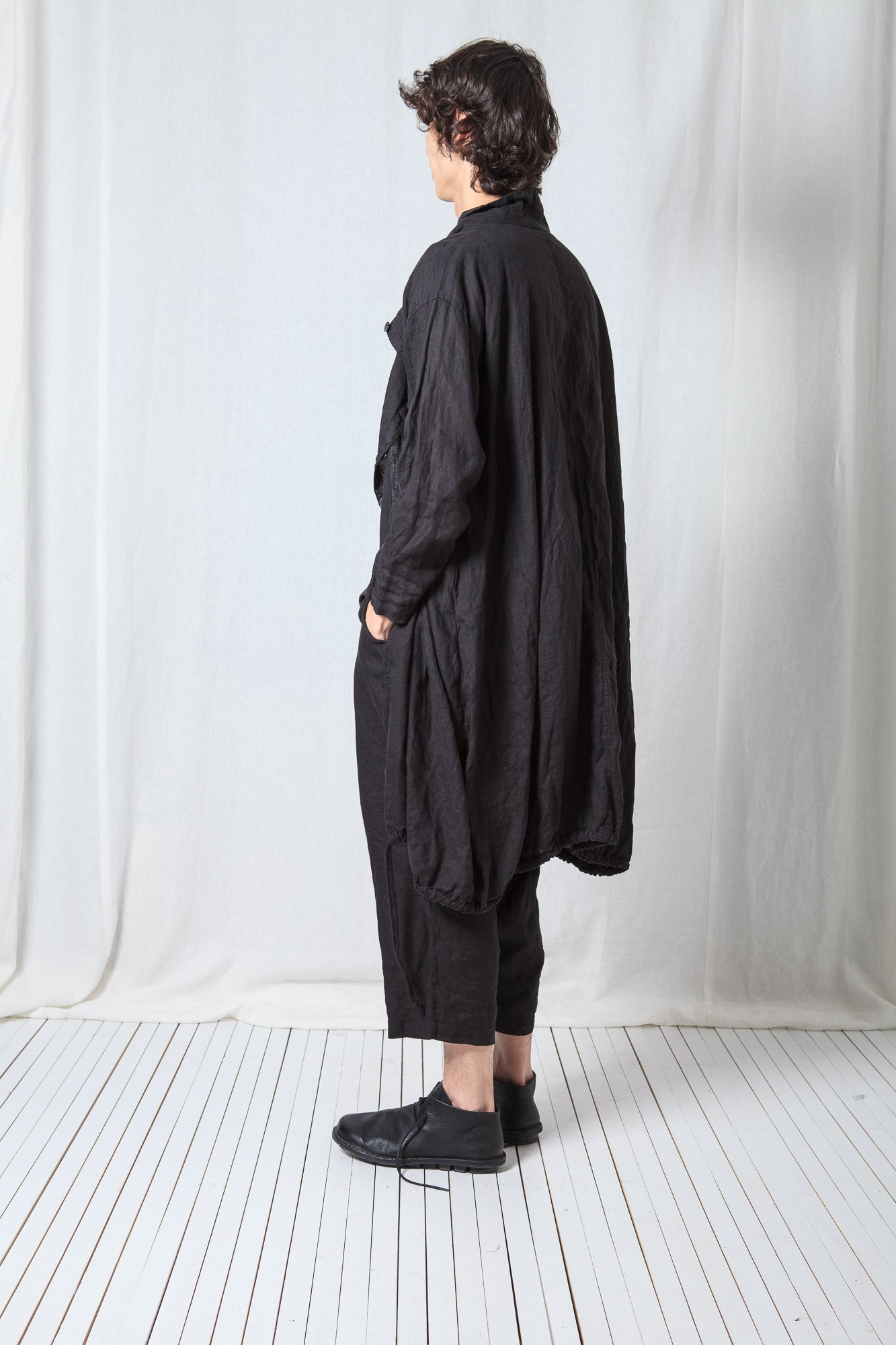 Distorted Oversize Coat_Linen