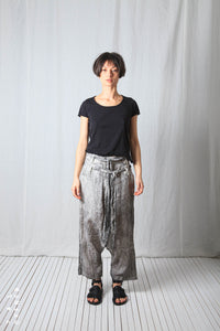 Double Belted Trousers_Linen