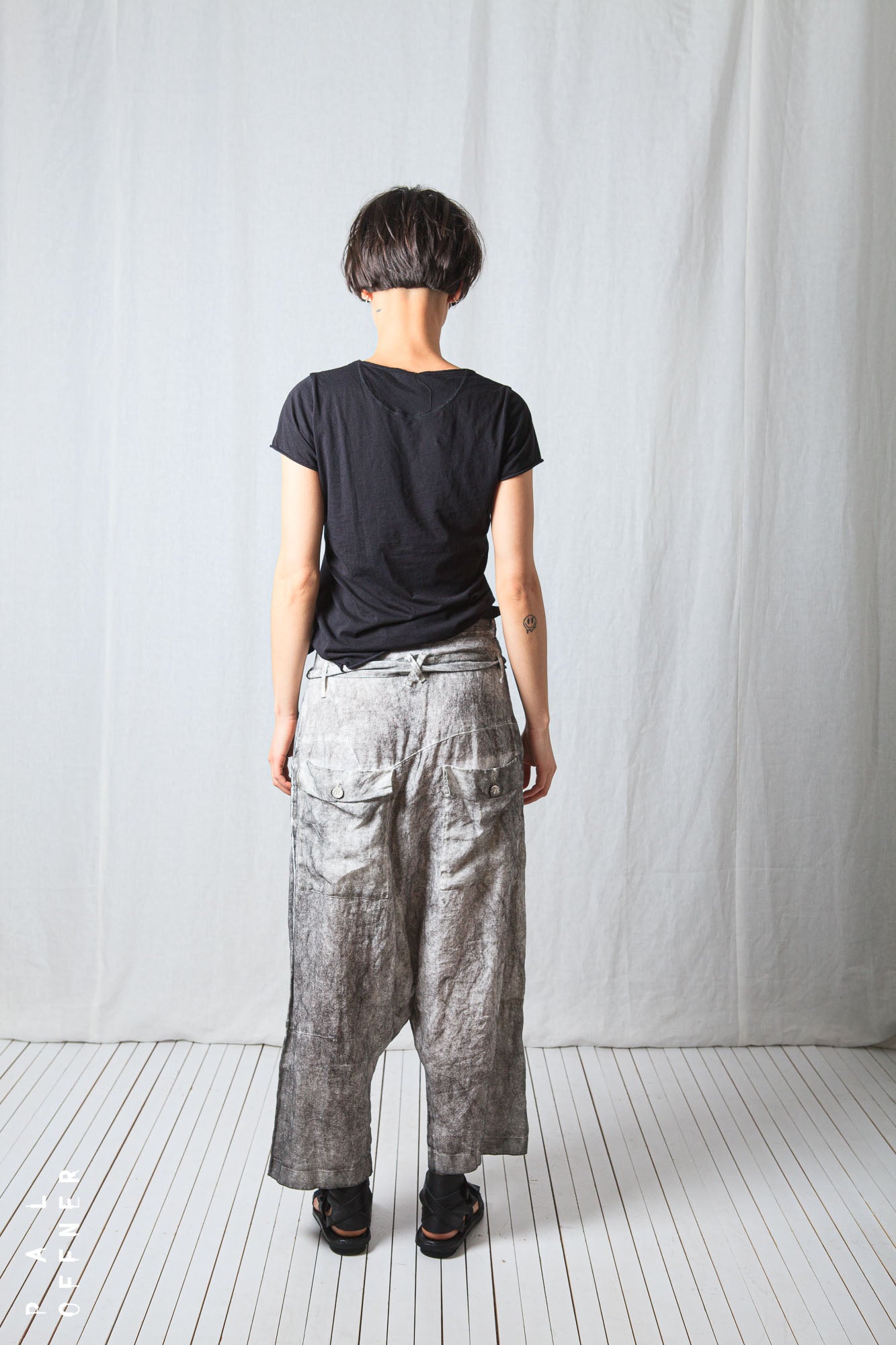 Double Belted Trousers_Linen