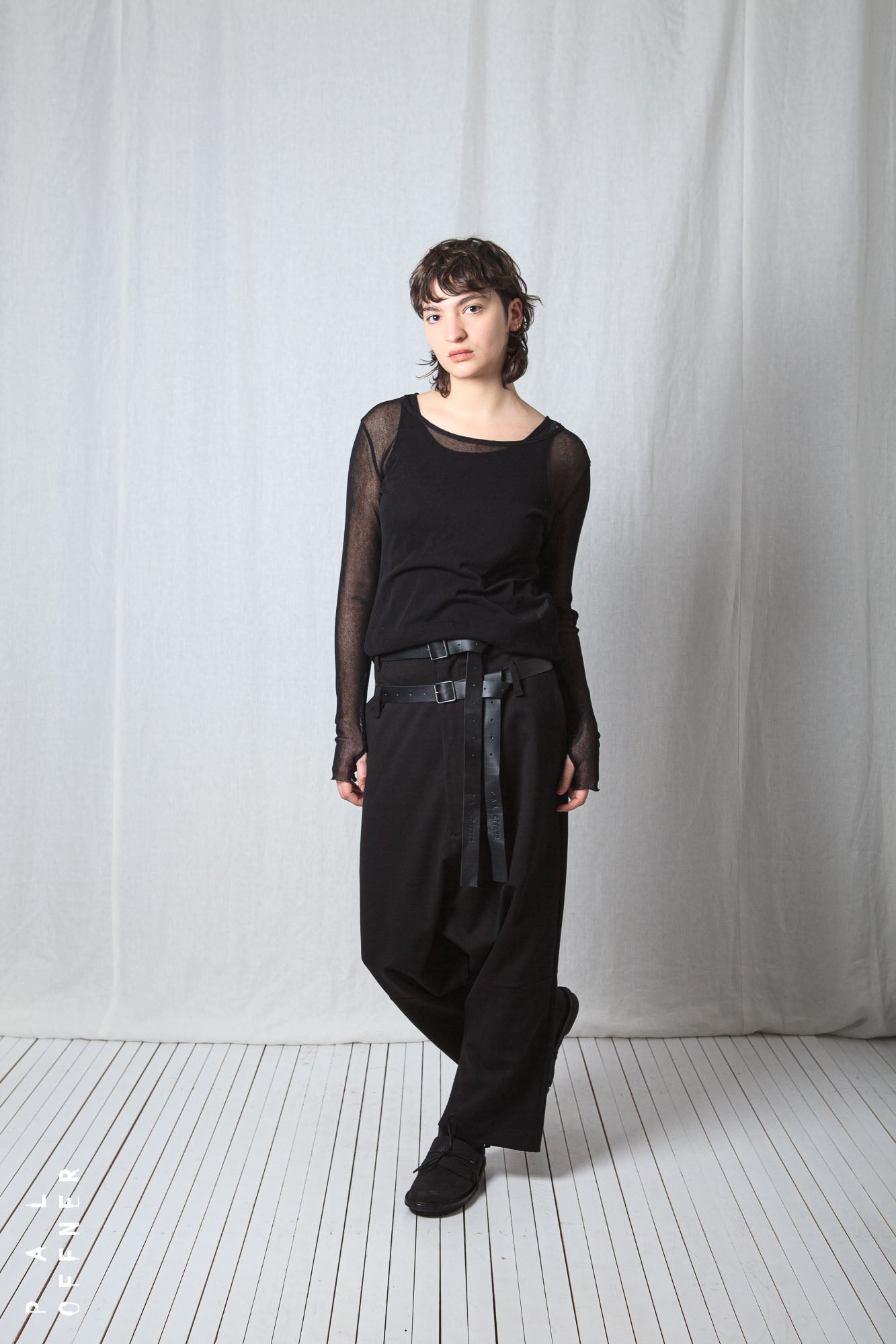 Double Belted Trousers_Luxury Bi-Stretch Tricot