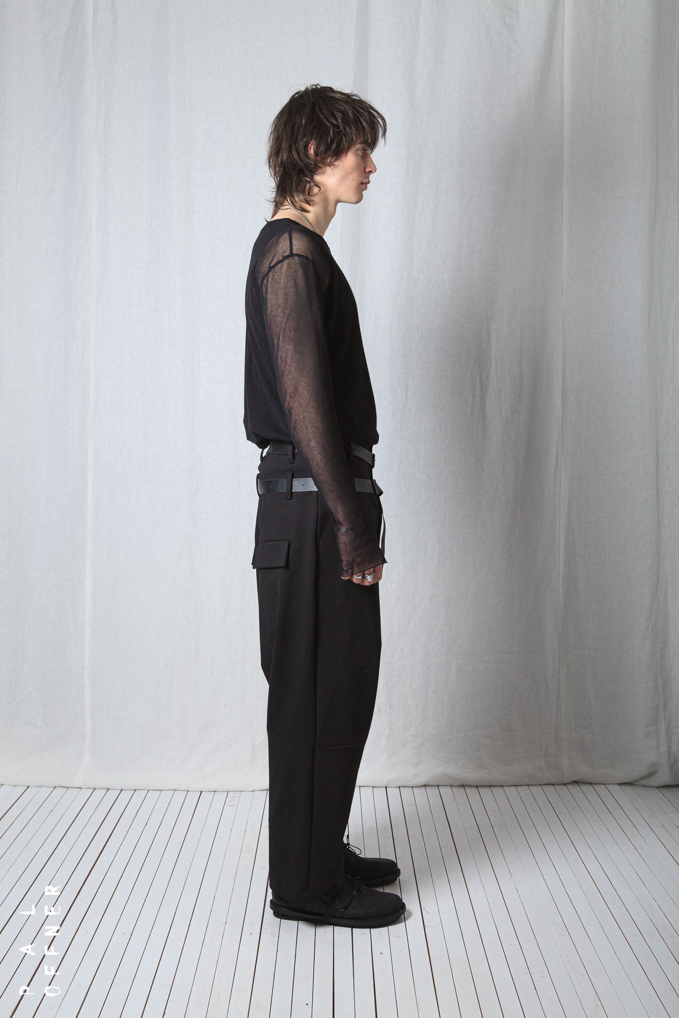 Double Belted Trousers_Luxury Bi-Stretch Tricot