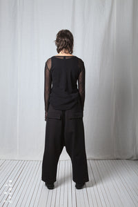 Double Belted Trousers_Luxury Bi-Stretch Tricot