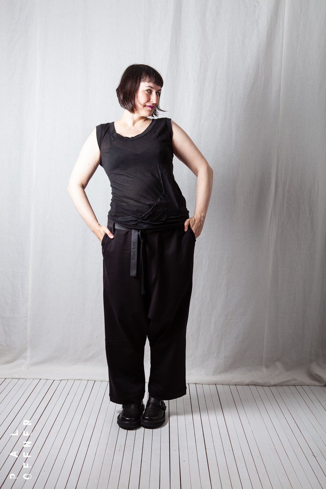 Double Belted Trousers_Luxury Bi-Stretch Tricot